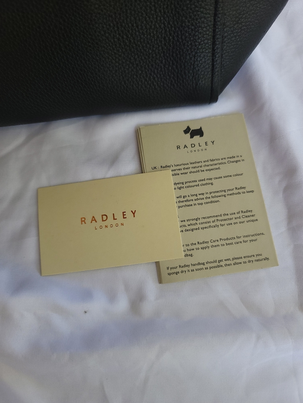 Radley London Black Leather Tote Bag - Picture 8 of 11